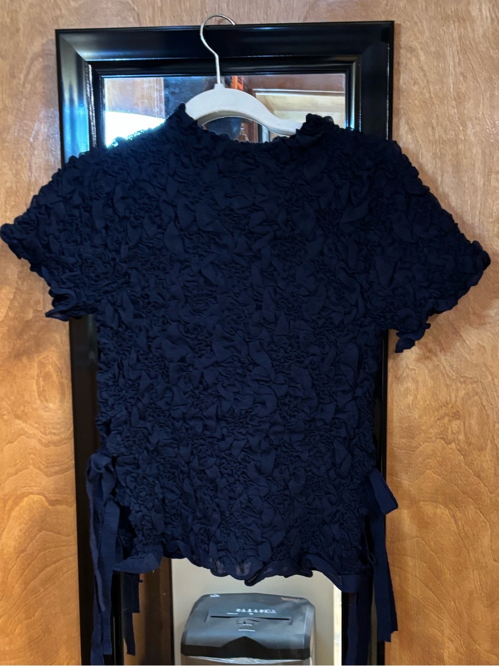 Zara Textured Floral Top – NWT Size Small